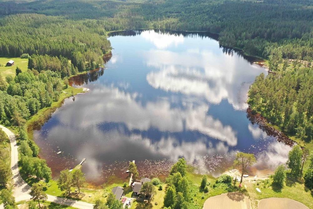 Lake View Cabin Aerial View