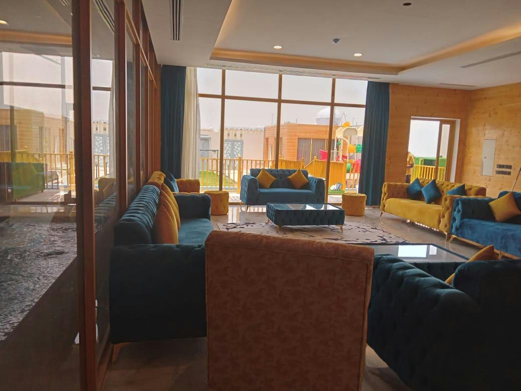 شاليه بتصميم أنيق وألعاب مائية | 4375 منطقة المعيشة