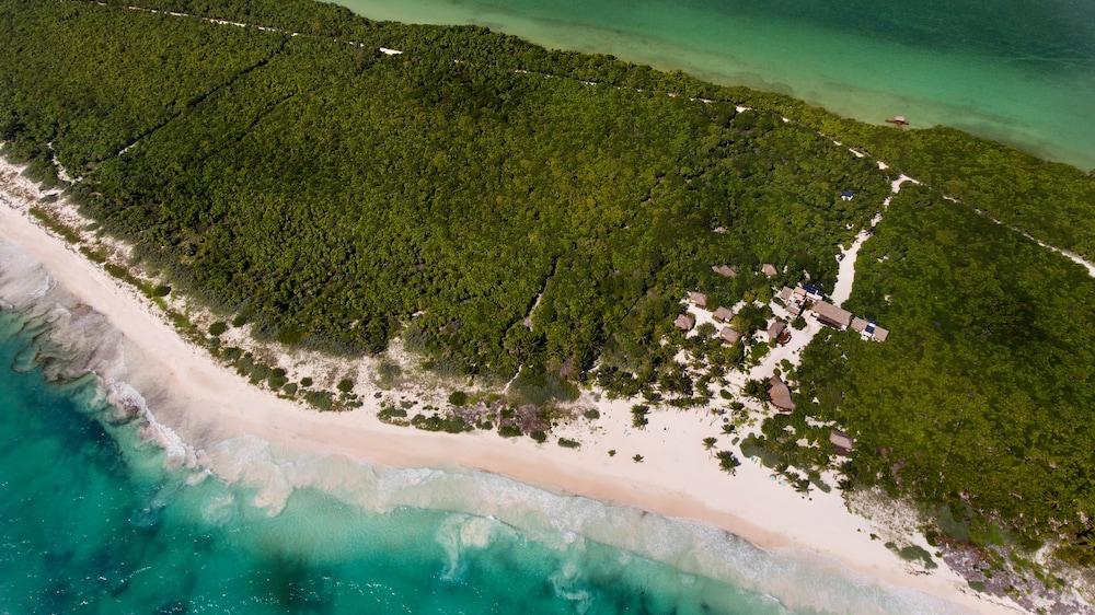 Casa Chablé Sian Ka'an Reserve - South of Tulum Aerial View