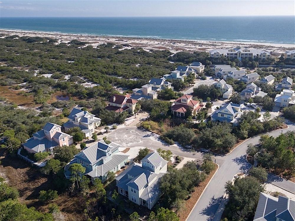 Coquille at Martinique Home features Golf Cart and Bikes to Use by RedAwning Aerial View