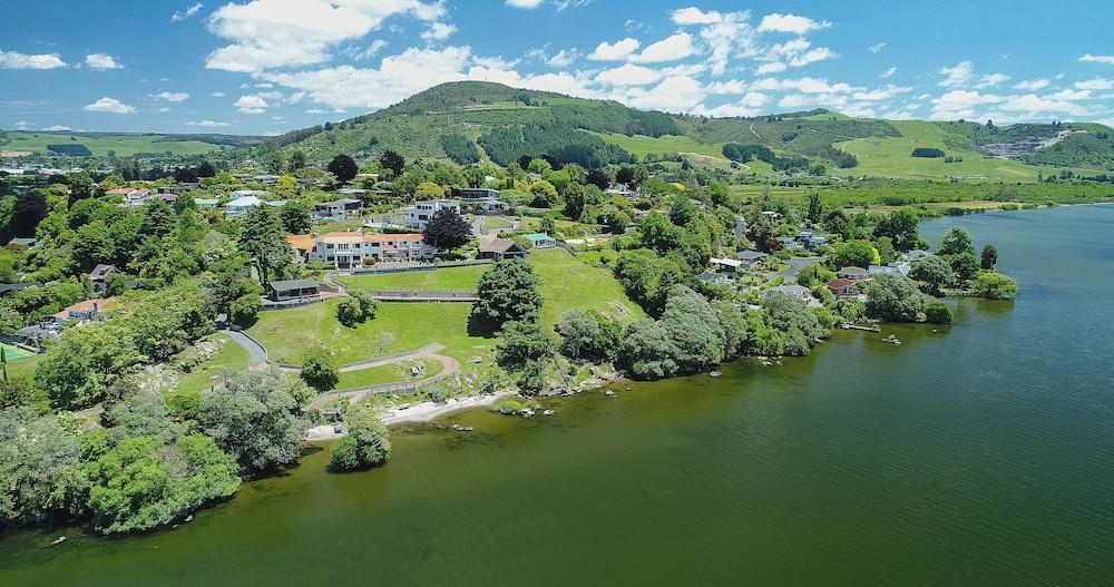 On The Point - Lake Rotorua Aerial View
