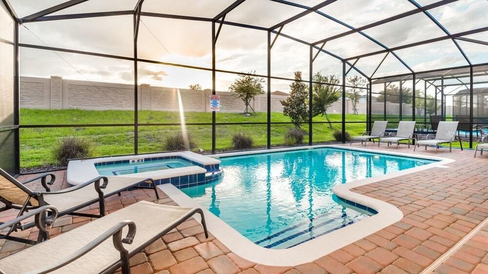 Grhrfd1485 - Champions Gate Resort - 5 Bed 4 Baths House Waterslide